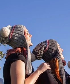 Alternative view of Winter hat with long earflaps