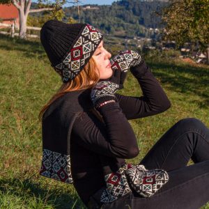 Alternative view of Knit Wool Jacquard Hat