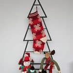 Red Christmas Stocking Snowflakes "Timeless"