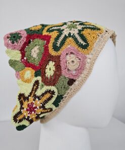 Alternative view of Crocheted headscarf (Starfish)