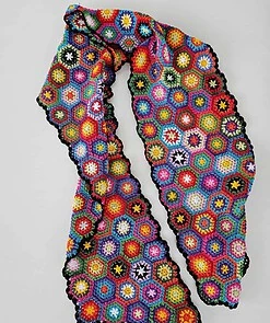 Crocheted scarf (Patchwork)