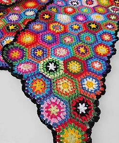 Alternative view of Crocheted scarf (Patchwork)