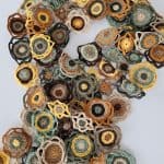 Crocheted scarf (Circles)