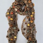 Crocheted scarf (Network - Flowers)
