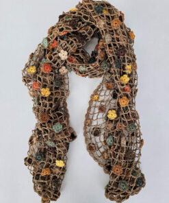 Crocheted scarf (Network - Flowers)