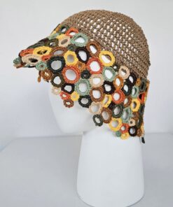 Alternative view of Colorful crochet hat