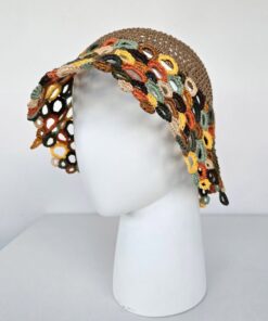 Colorful crochet hat