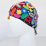 Crochet colorful hat "Star" - bright colors
