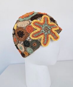 Crochet colorful hat (Starfish)