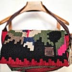 What once was a kilim is now a purse/bag