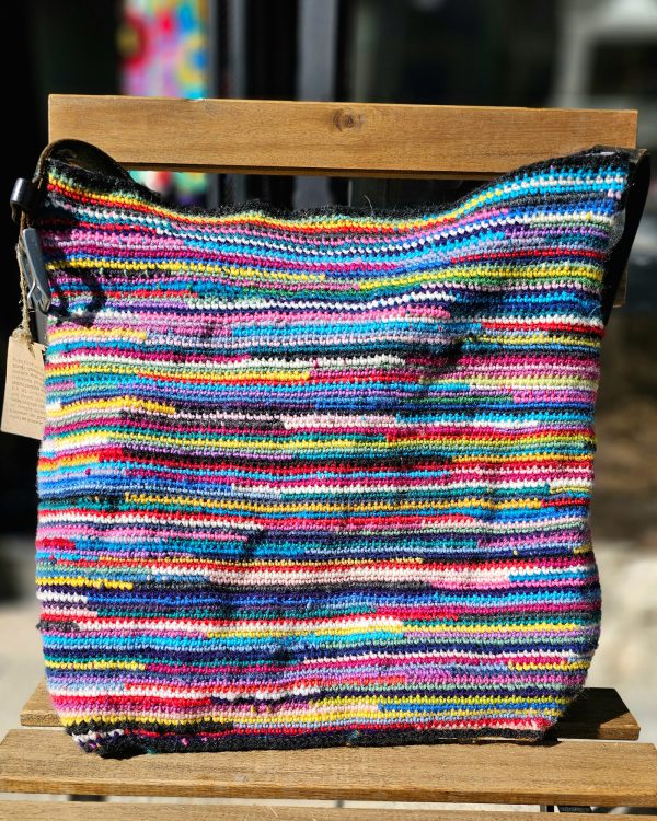 Striped shoulder bag - Image 3