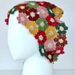 Crocheted headscarf