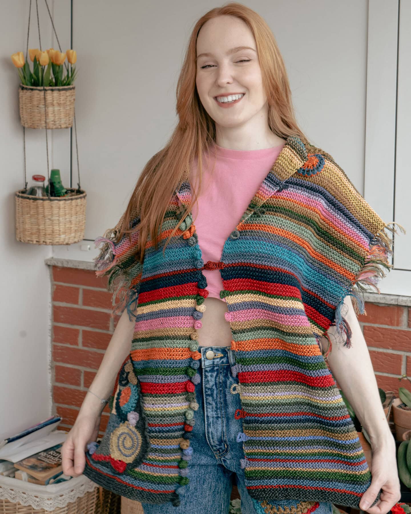 Knitted-crocheted vest/jacket - Image 6