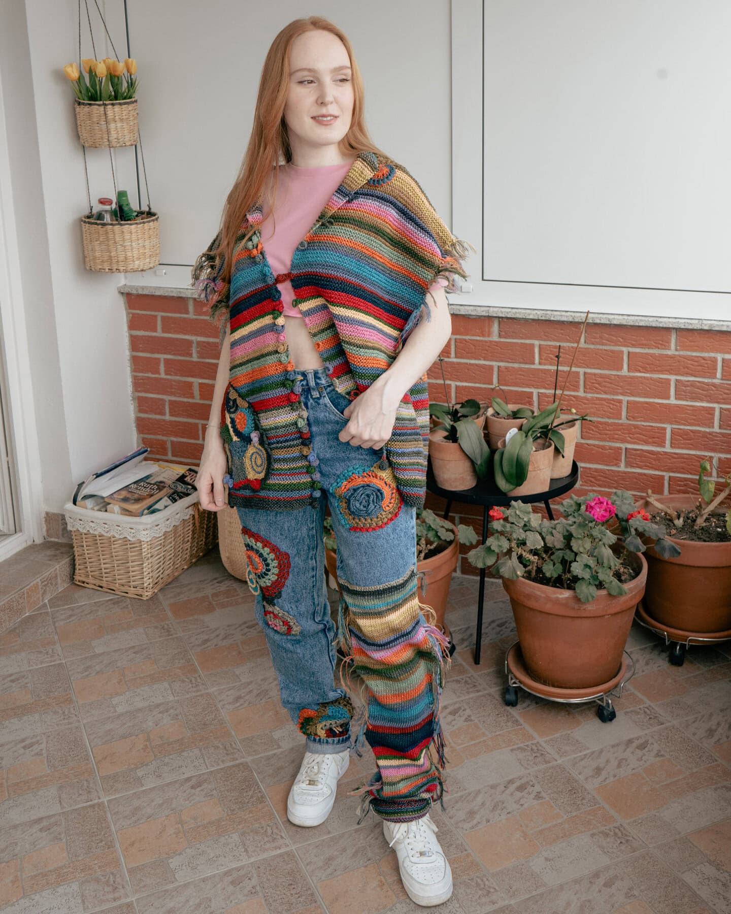 Knitted-crocheted vest/jacket - Image 5