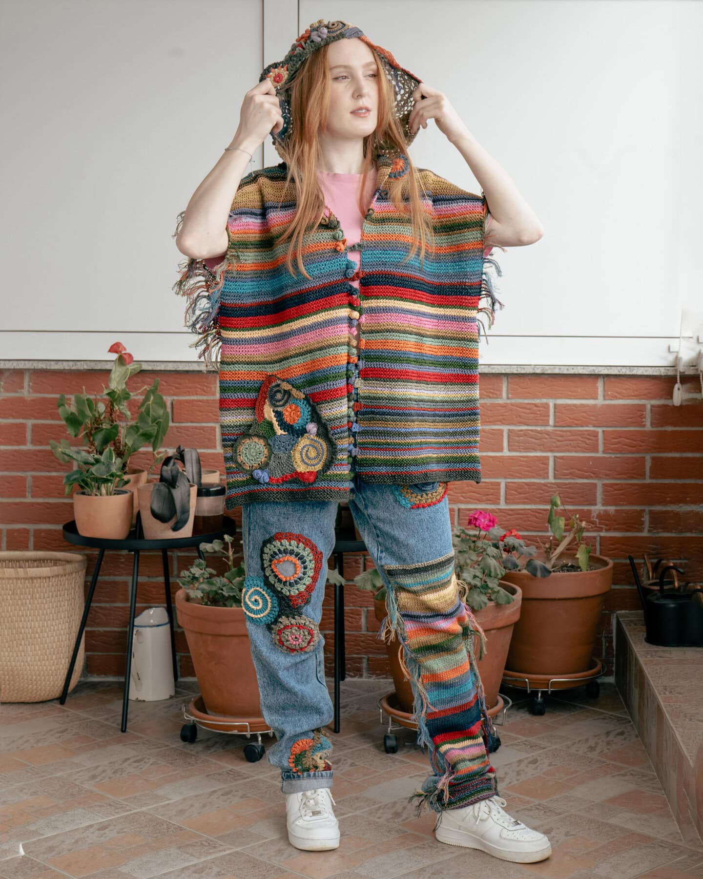 Knitted-crocheted vest/jacket - Image 2