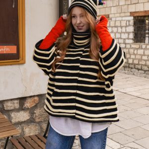 Alternative view of Black & White Jacket