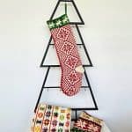Christmas stocking - Traditional with Snowflakes and Reindeers