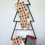 Christmas Stocking with Colorful Floral Pattern