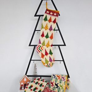 Christmas stocking with Christmas trees
