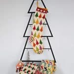 Christmas stocking with Christmas trees