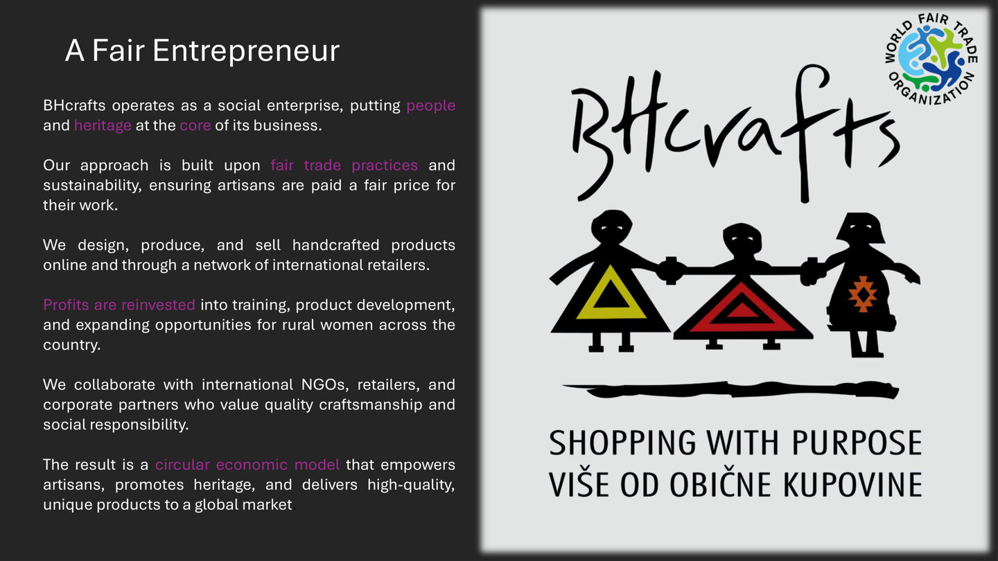 BHcrafts operates as a social enterprise, putting people and heritage at the core of its business.