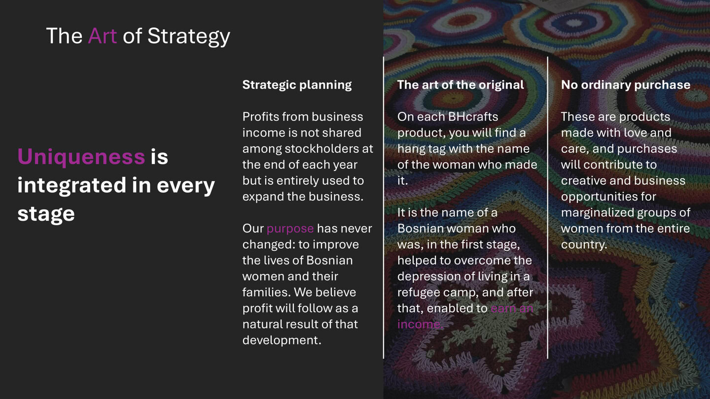 Uniqueness is integrated in every stage