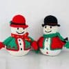 Bring home the joy of the holidays with our Handmade Crochet Snowman eco-friendly Christmas decoration