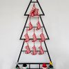 Fair-trade knitted Christmas stockings ornament set for holiday dΓ©cor