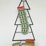 Hand Knit Christmas Stocking – Vintage Holiday Design