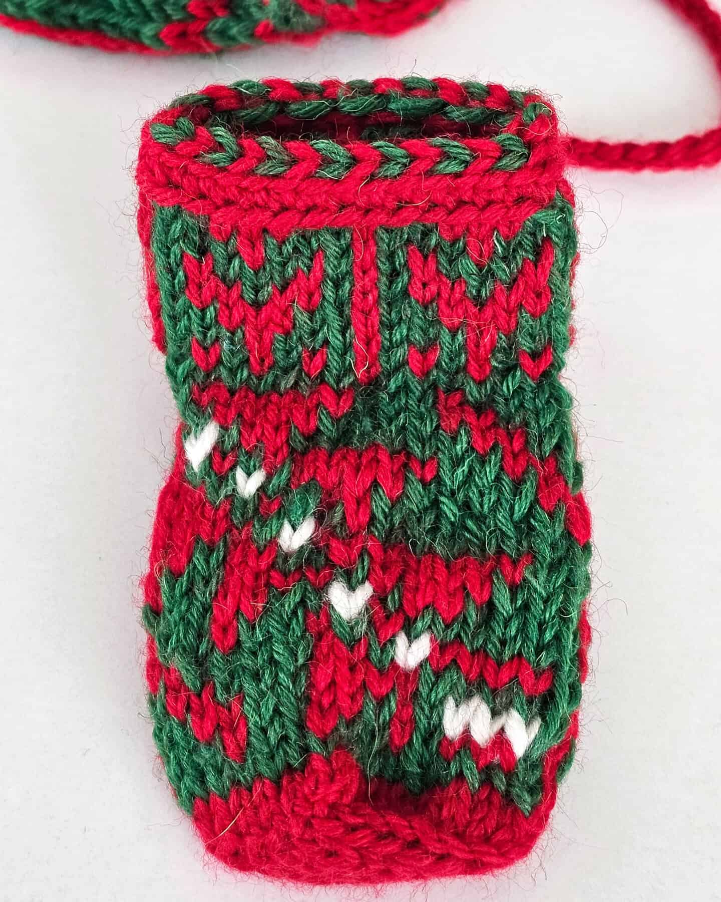 Fair-trade knitted slipper sock ornaments for Christmas tree dΓ©cor