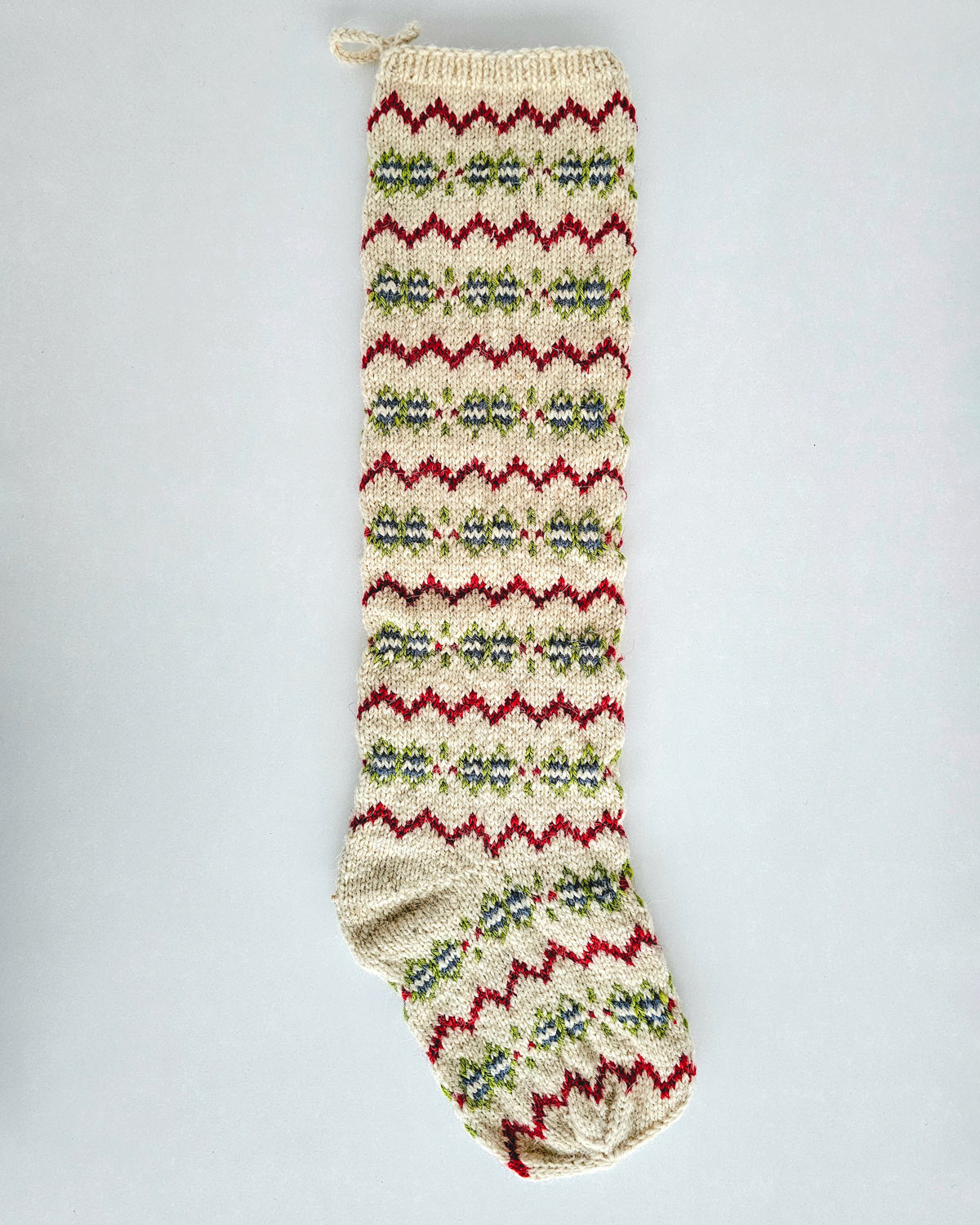 Artisan chevron design holiday stocking for your Christmas decoration