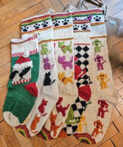 Bulk of 5 Handmade Christmas Stockings