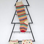 Colorful Striped Christmas Tree Stockings
