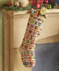 Sundance Christmas Stocking with Colorful Floral Pattern