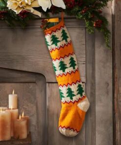 Sundance Christmas Stocking with Festive Trees