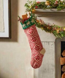 Sundance Christmas stocking with Snowflakes and Reindeers