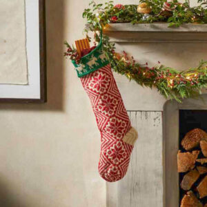 Sundance Christmas stocking with Snowflakes and Reindeers