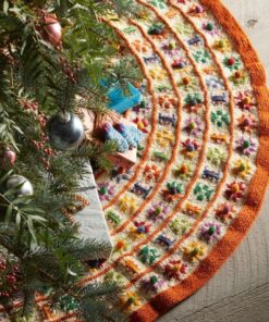Sundance Christmas Tree Skirt Flowers made by BHcrafts