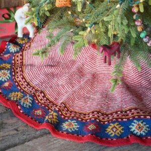 Sundance Christmas Tree Skirt Red made by BHcrafts