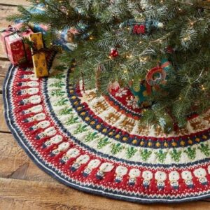 Sundance Christmas Tree Skirt Snowmen made by BHcrafts