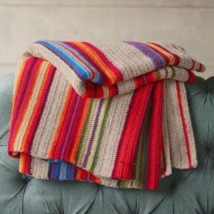 Sundance Striped Blanket Made by BHcrafts Artisans