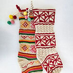 Artisan Handmade Christmas Stockings Set of Two