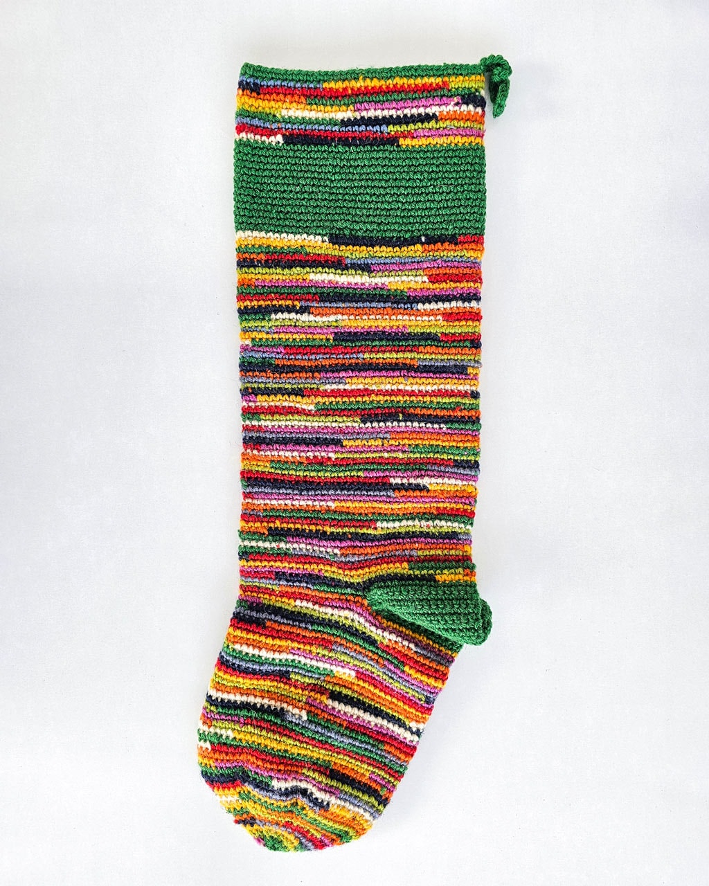 Crocheted Christmas Stockings Bundle of Two + Wine Bottle Sleeve - Image 2