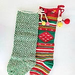 Artisan Handmade Christmas Stockings Set of Two