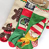 Bundle of 3 Christmas stockings Snowball Elf and Gingerbread Man