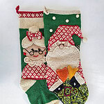 Christmas Stockings - Mr. and Mrs. Santa Claus Set