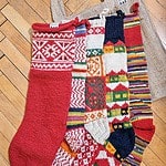 Bundle of 5 Handmade Christmas Stockings