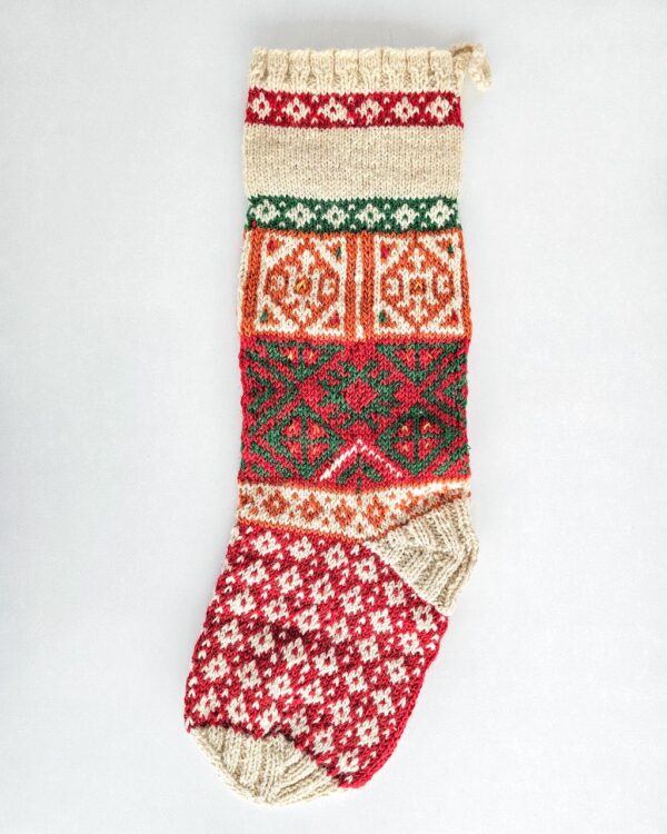 Custom Name Embroidery on holiday tree stocking, a charming detail ensuring each Christmas stocking is truly unique.