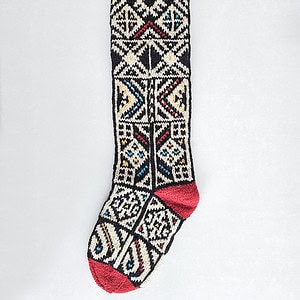 eco-friendly fair trade holiday tree stockings in Jacquard pattern, perfect choice for coming Christmas