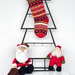 Christmas Stockings Stripes & Hearts